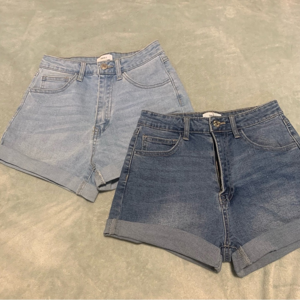 Size 27 high-waisted Jean shorts